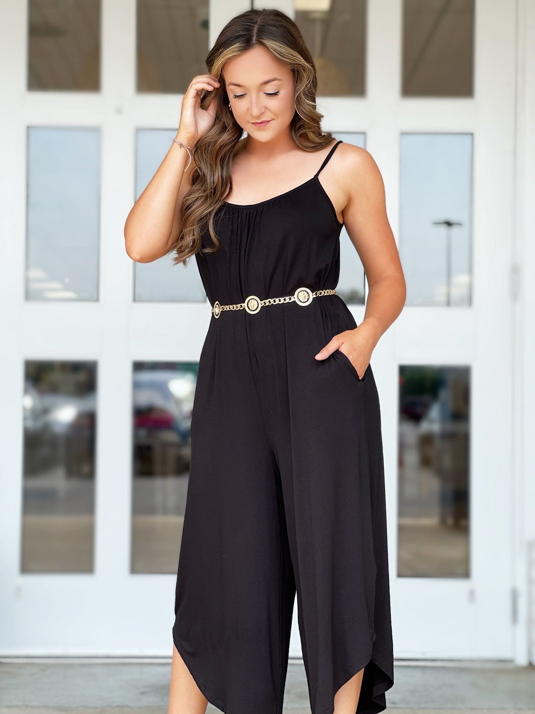 The Flared Jumpsuit - Black(final sale)