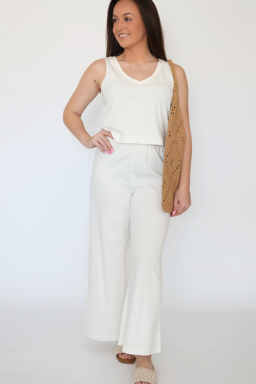 Scout Jersey Flare Pant - Sea Salt (FINAL SALE)