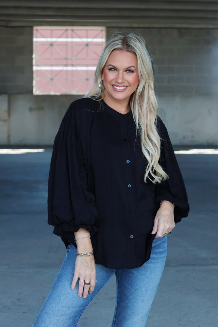 Nicely Done Blouse - Black