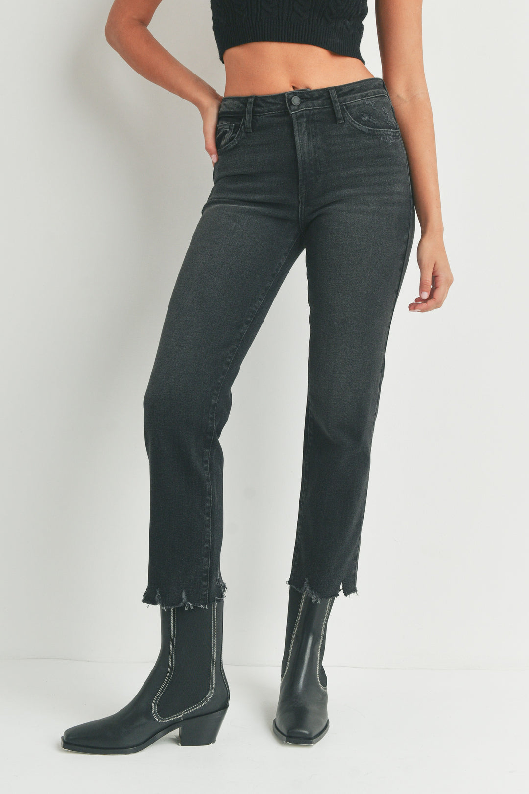 Janie Vintage Straight- Black