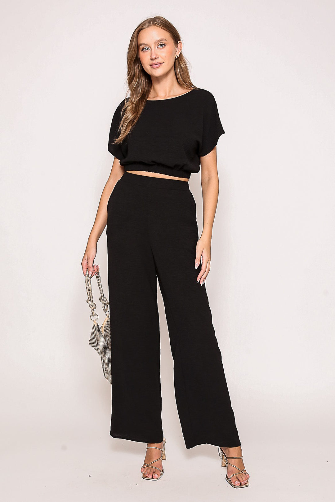 Market Find Top- Black (FINIAL SALE)