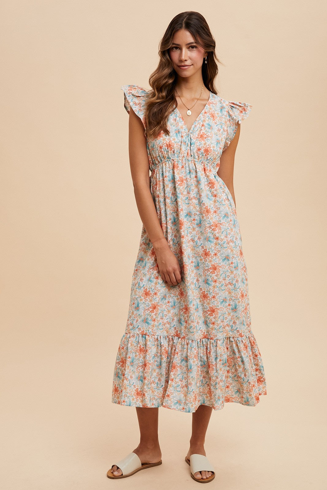 Water Color Midi Dress (FINAL SALE)