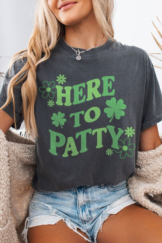 Here To Patty Graphic Tee(final sale)