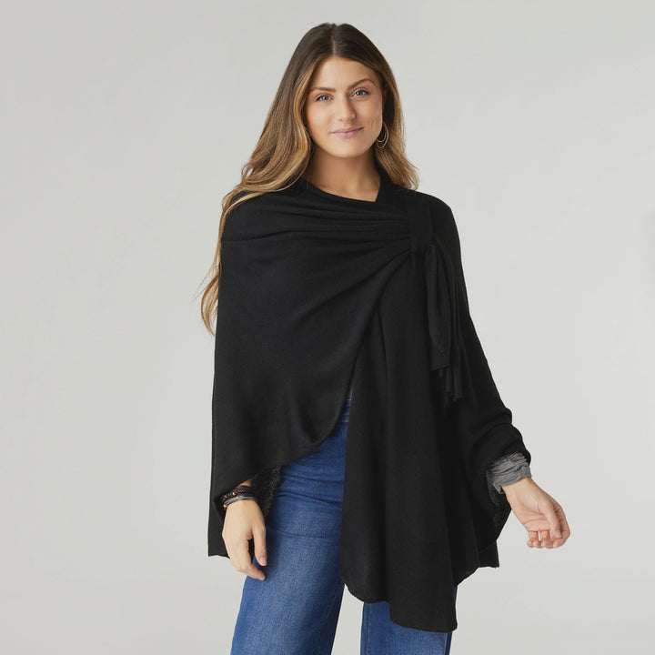 Kiara Pull Thru Wrap- Black