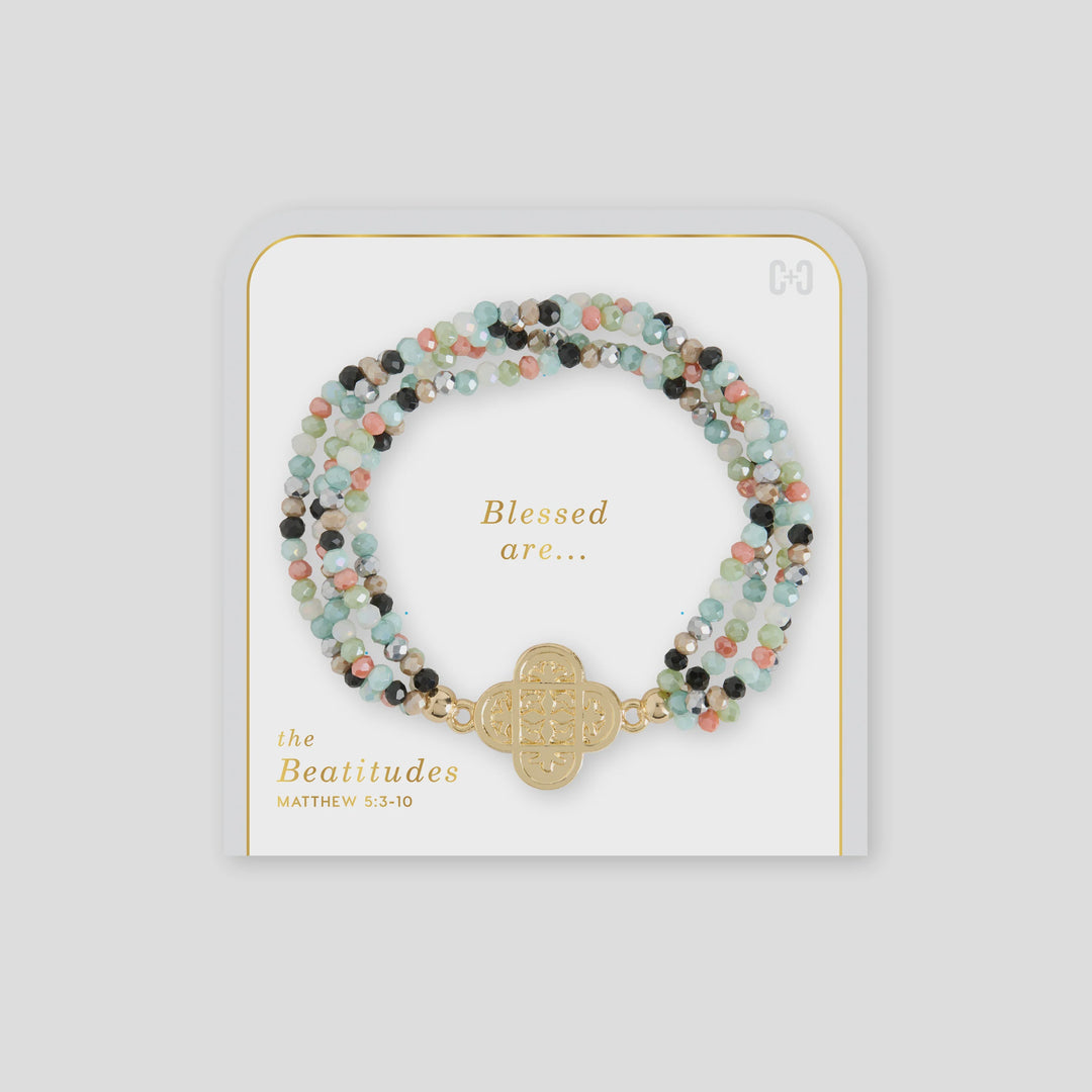 Beatitudes Gather Cross Bracelet