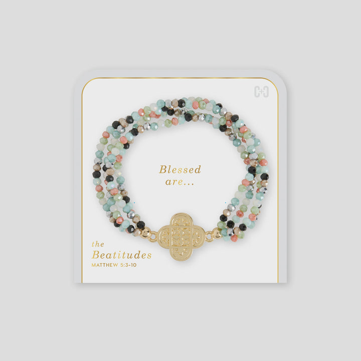 Beatitudes Gather Cross Bracelet