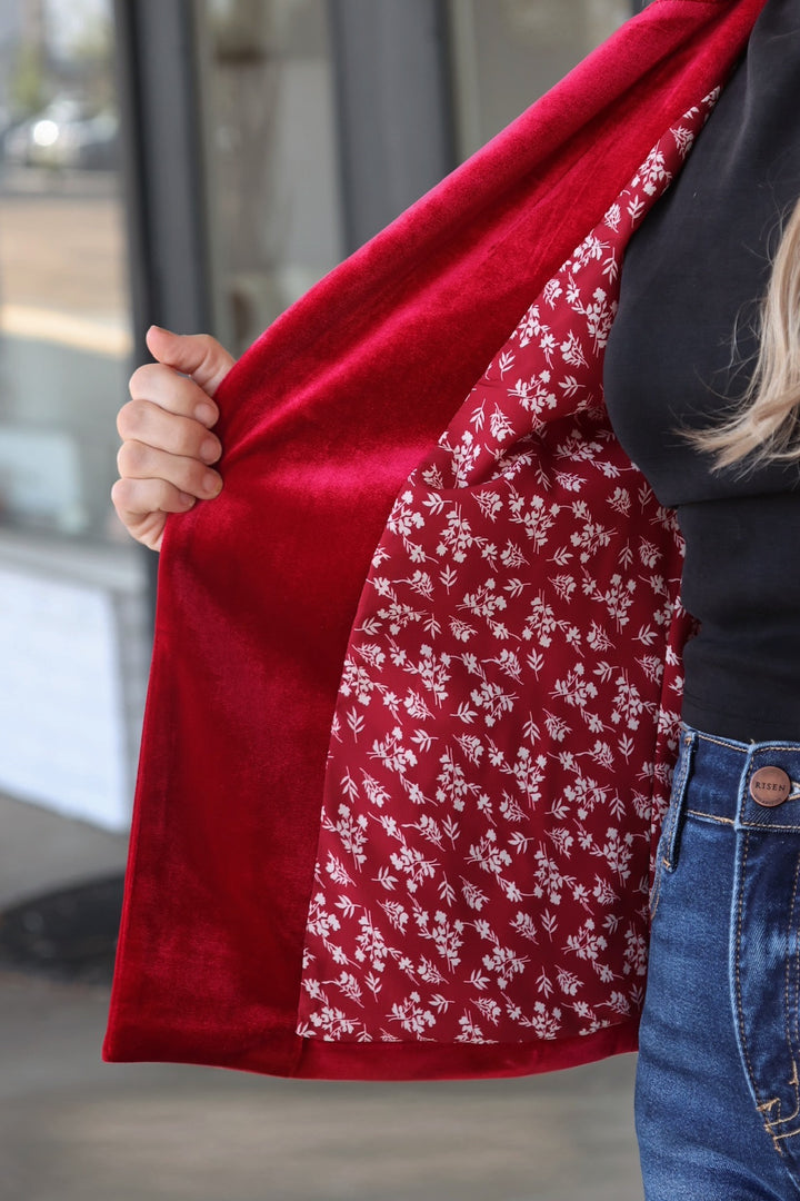 Beverly Hills Blazer- Red