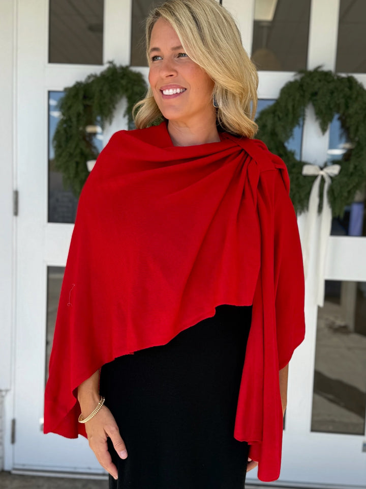 Kiara Pull Thru Wrap- Red