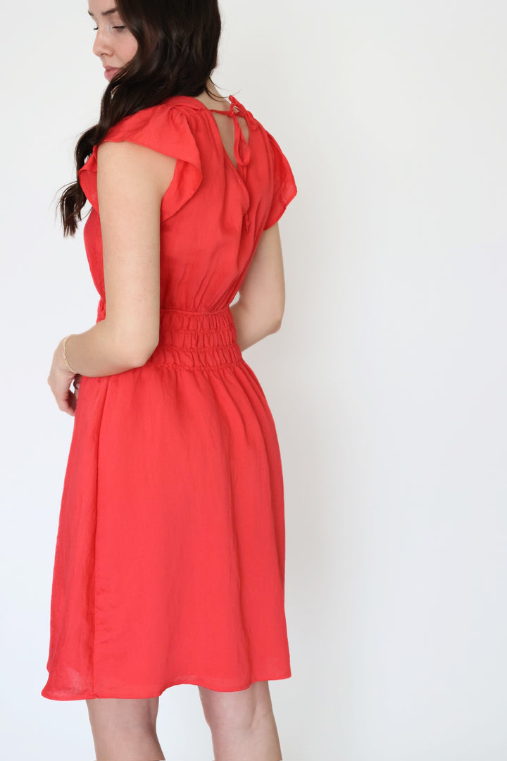 Reese Flutter Sleeve Dress (Final Sale)