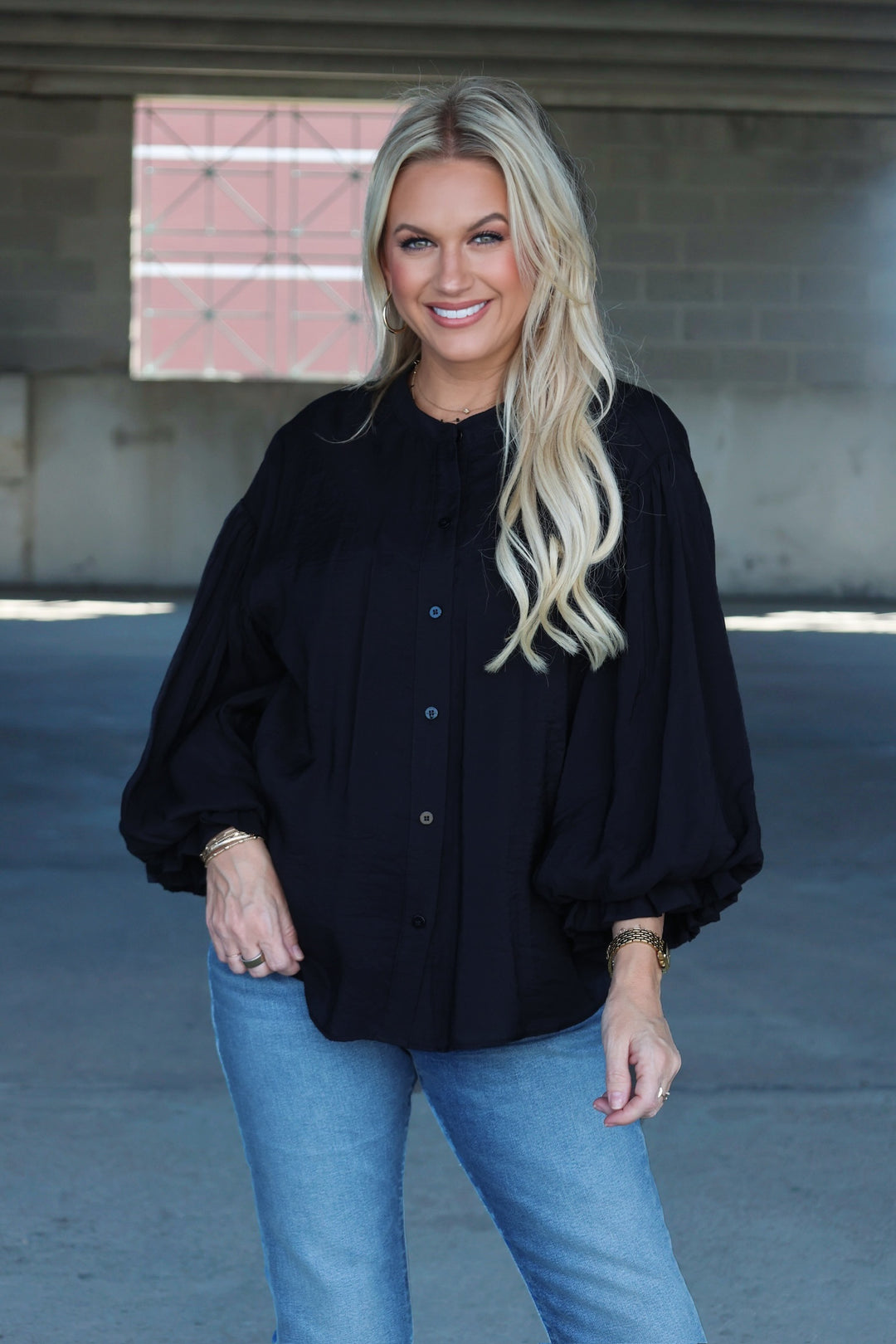 Nicely Done Blouse - Black