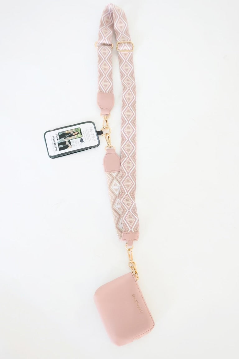 Clip & Go Diamond Strap With Pouch