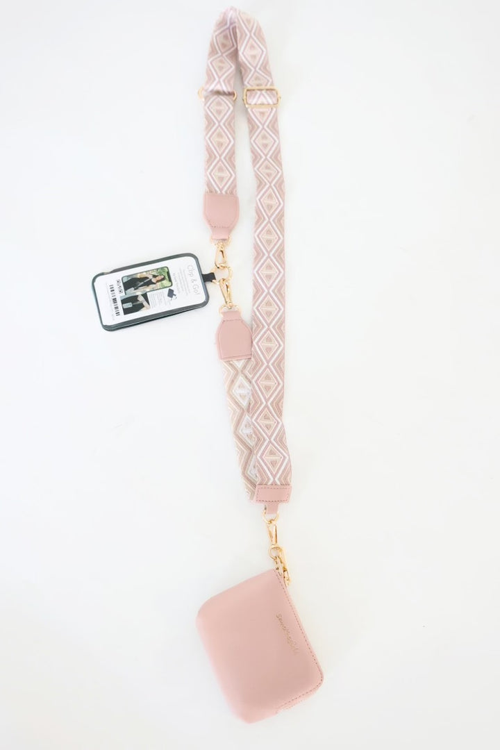 Clip & Go Diamond Strap With Pouch