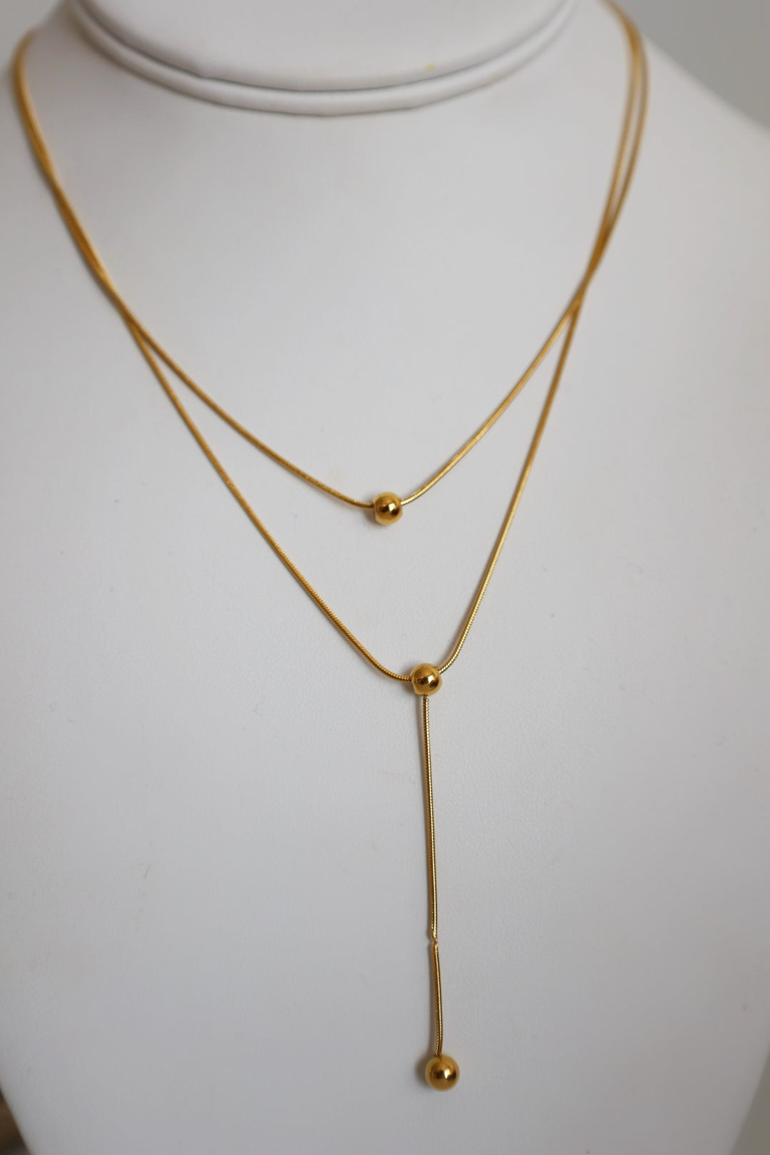Ariana Layered Y Necklace