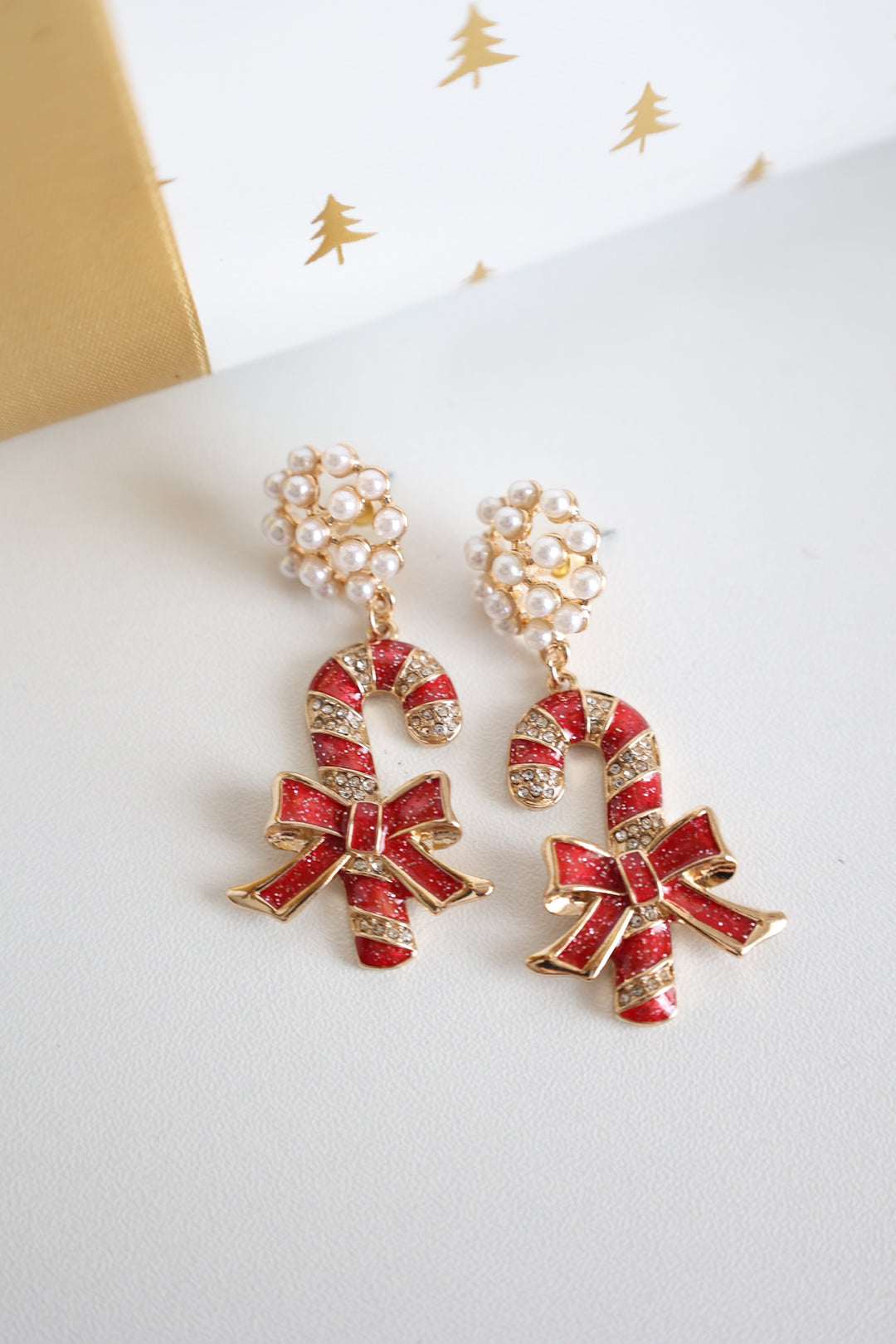 Candy Cane Bauble Earrings