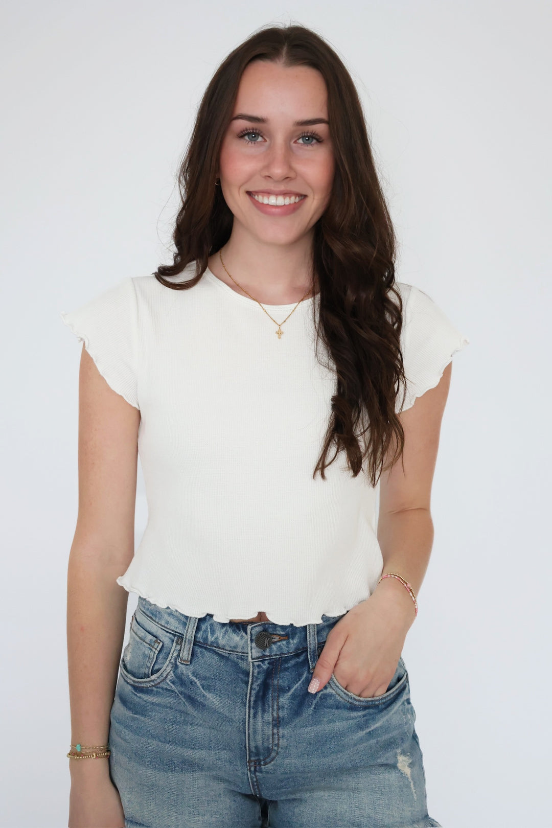 Lauren Ribbed Tee