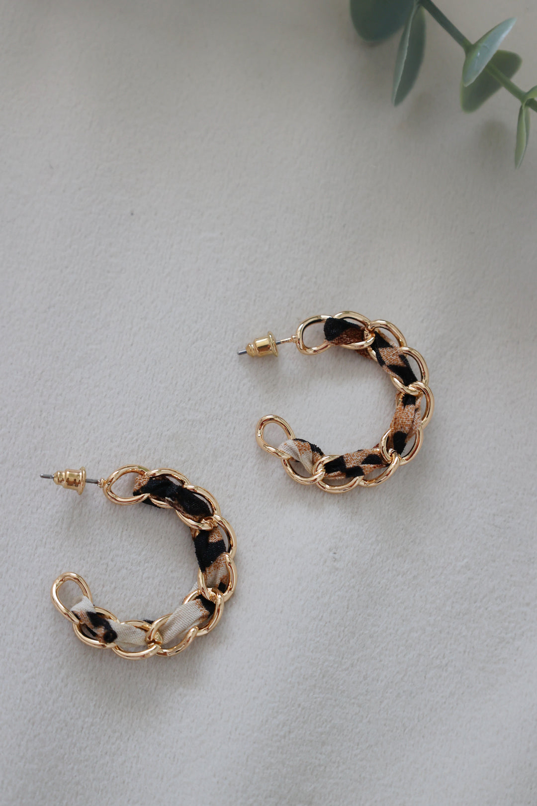 Lynette Printed Hoops