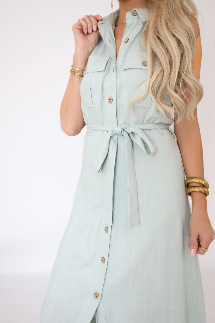 Britton Belted Midi Dress (FINAL SALE)