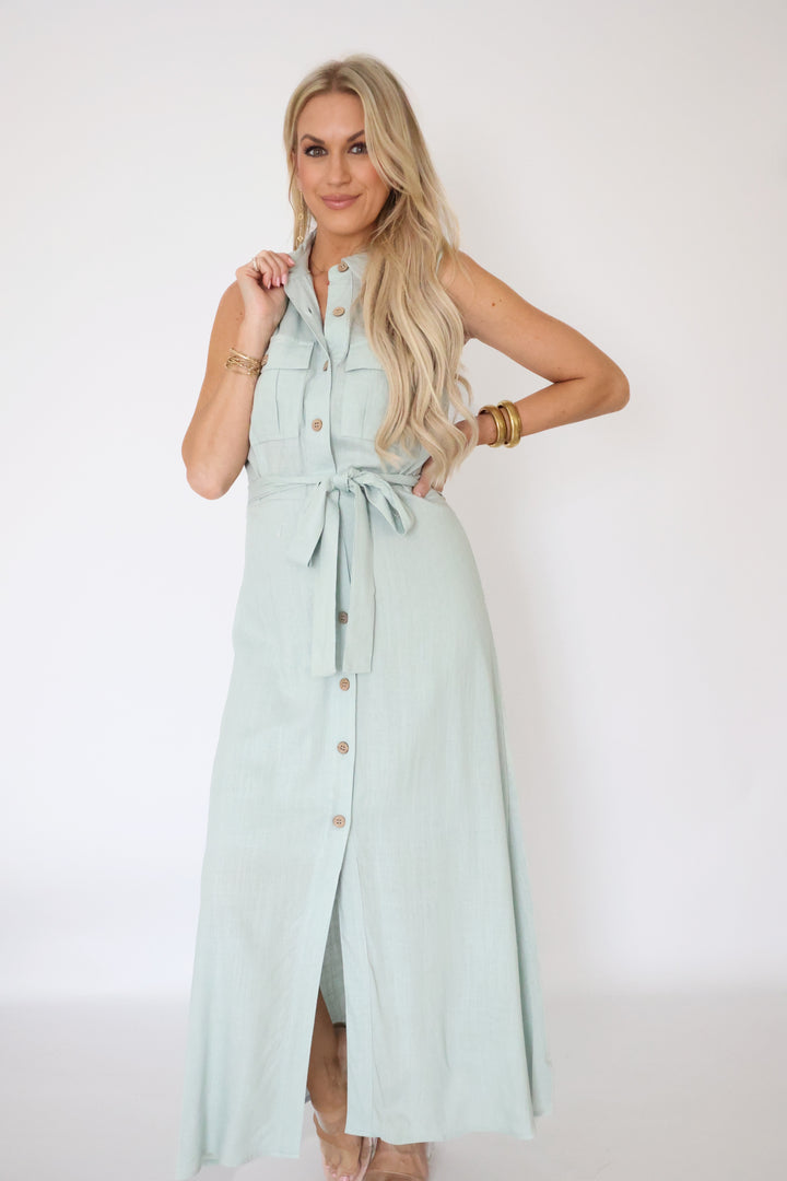 Britton Belted Midi Dress (FINAL SALE)