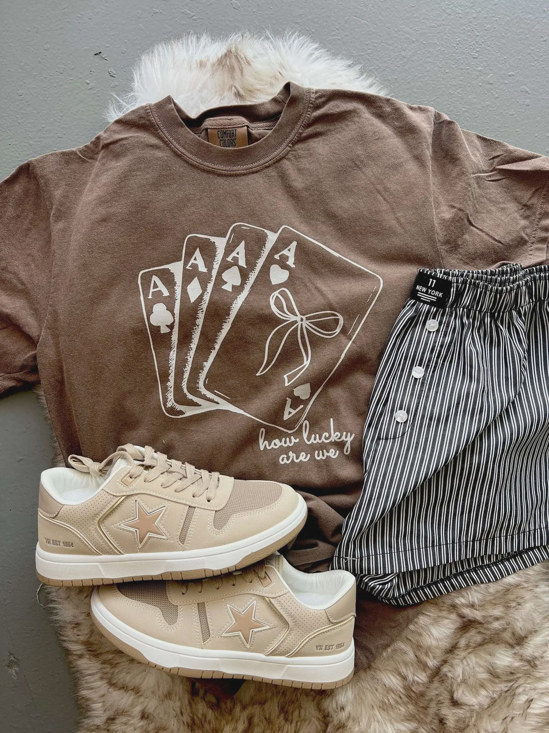 How Lucky Are We Tee- Final Sale