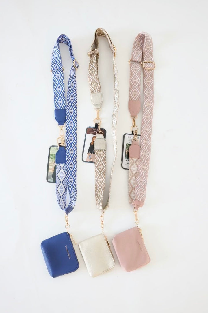 Clip & Go Diamond Strap With Pouch
