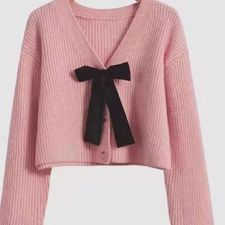 Allie Bow Cardigan (FINAL SALE)