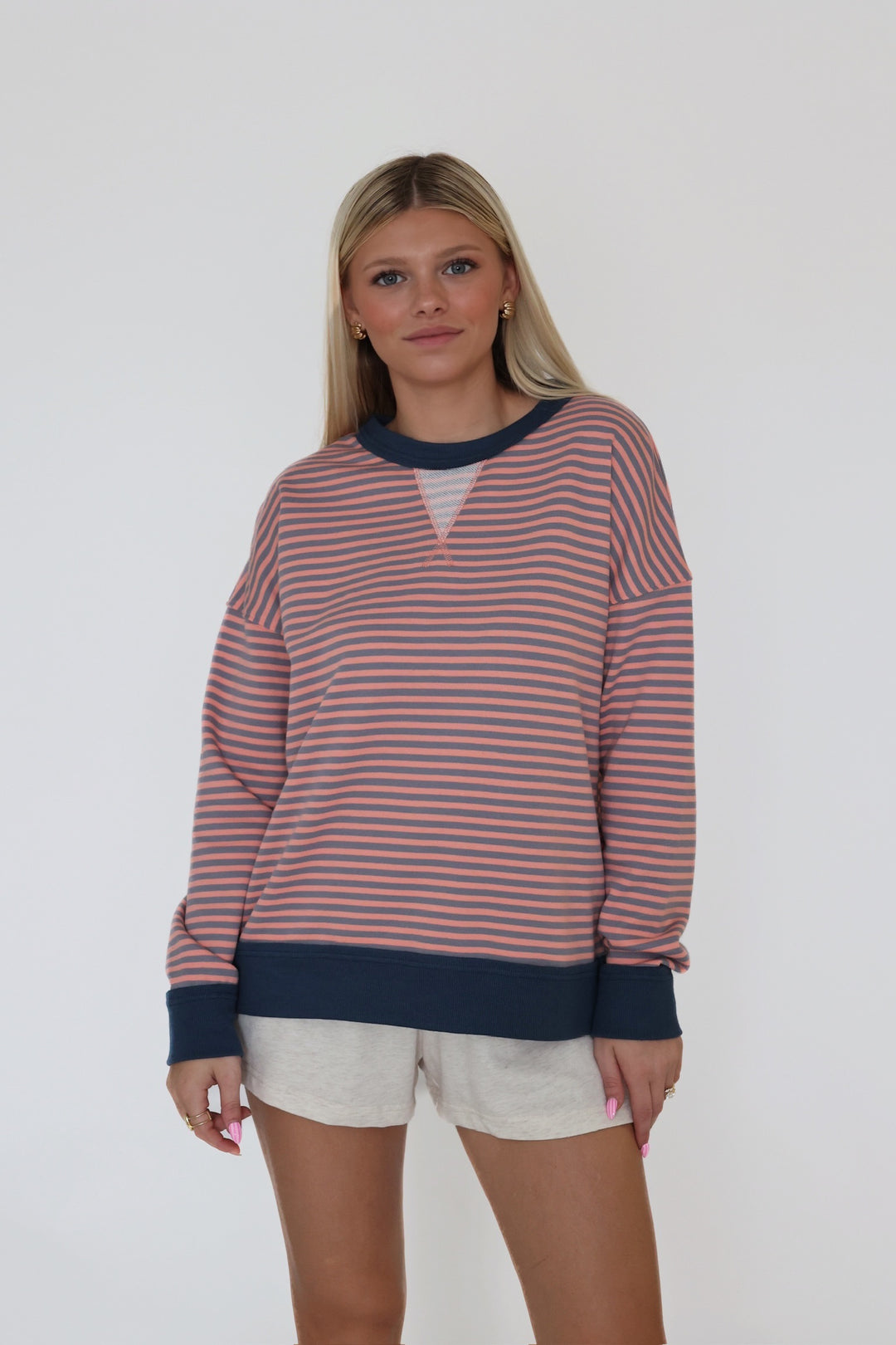 Morgan Striped Sweatshirt