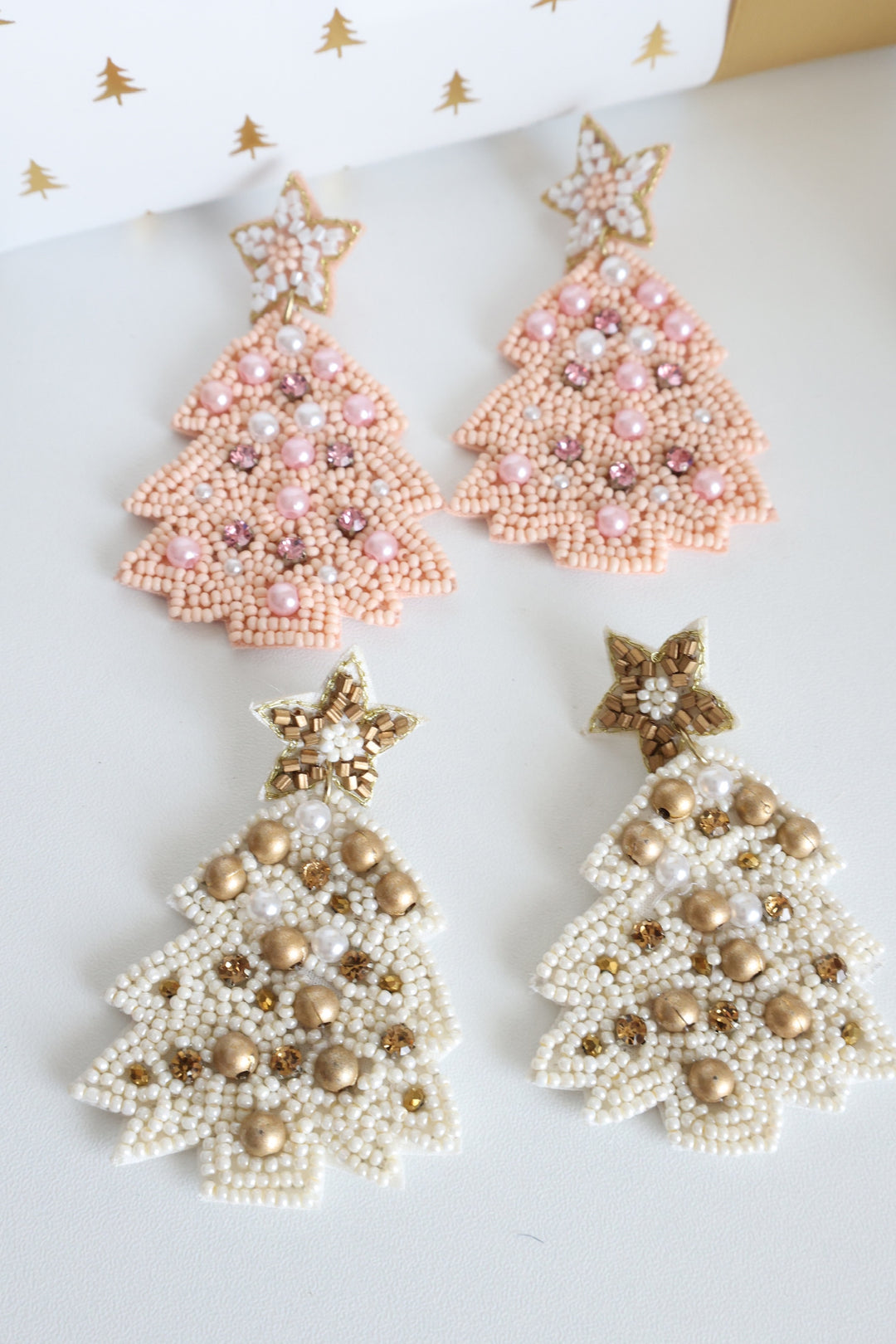 Oh Christmas Tree Beaded Earrings
