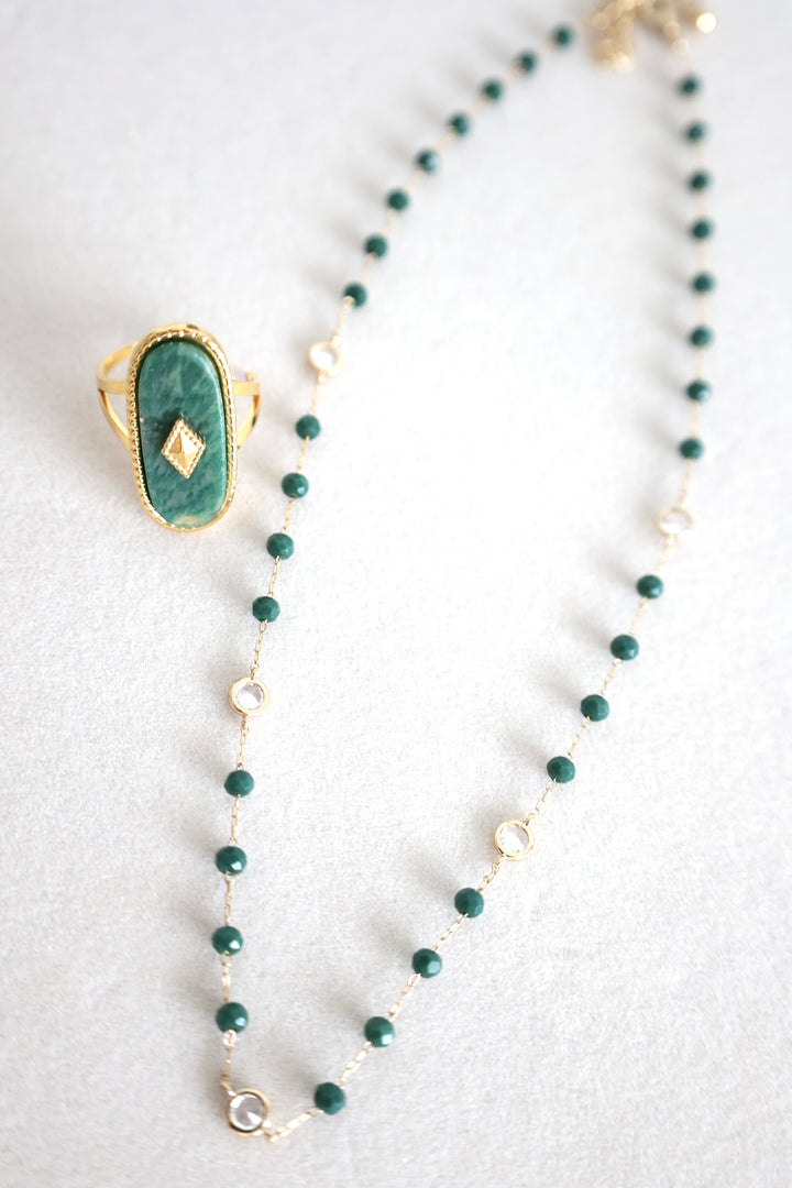 Dove Beaded Necklace