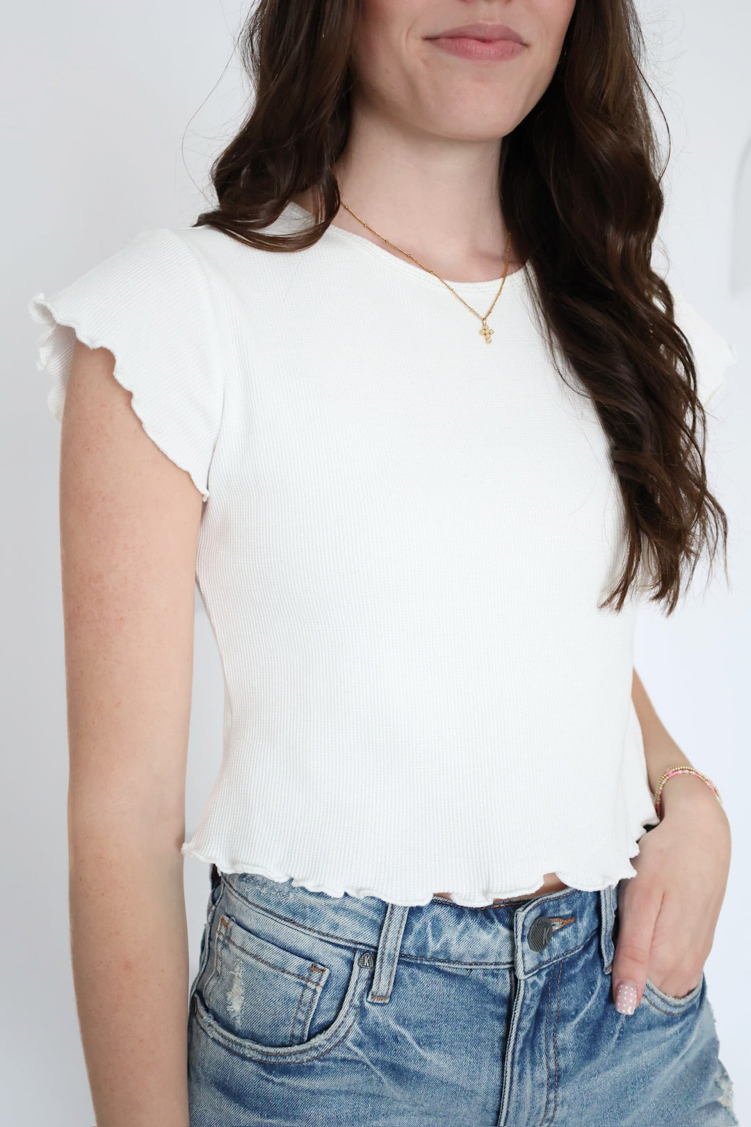 Lauren Ribbed Tee