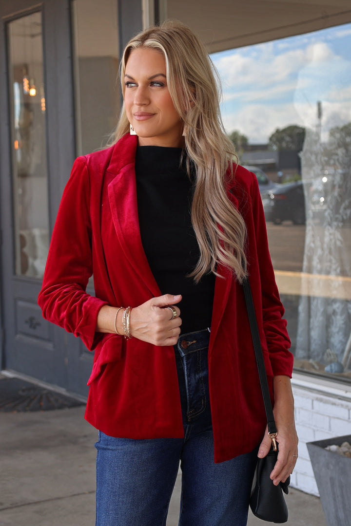 Beverly Hills Blazer- Red