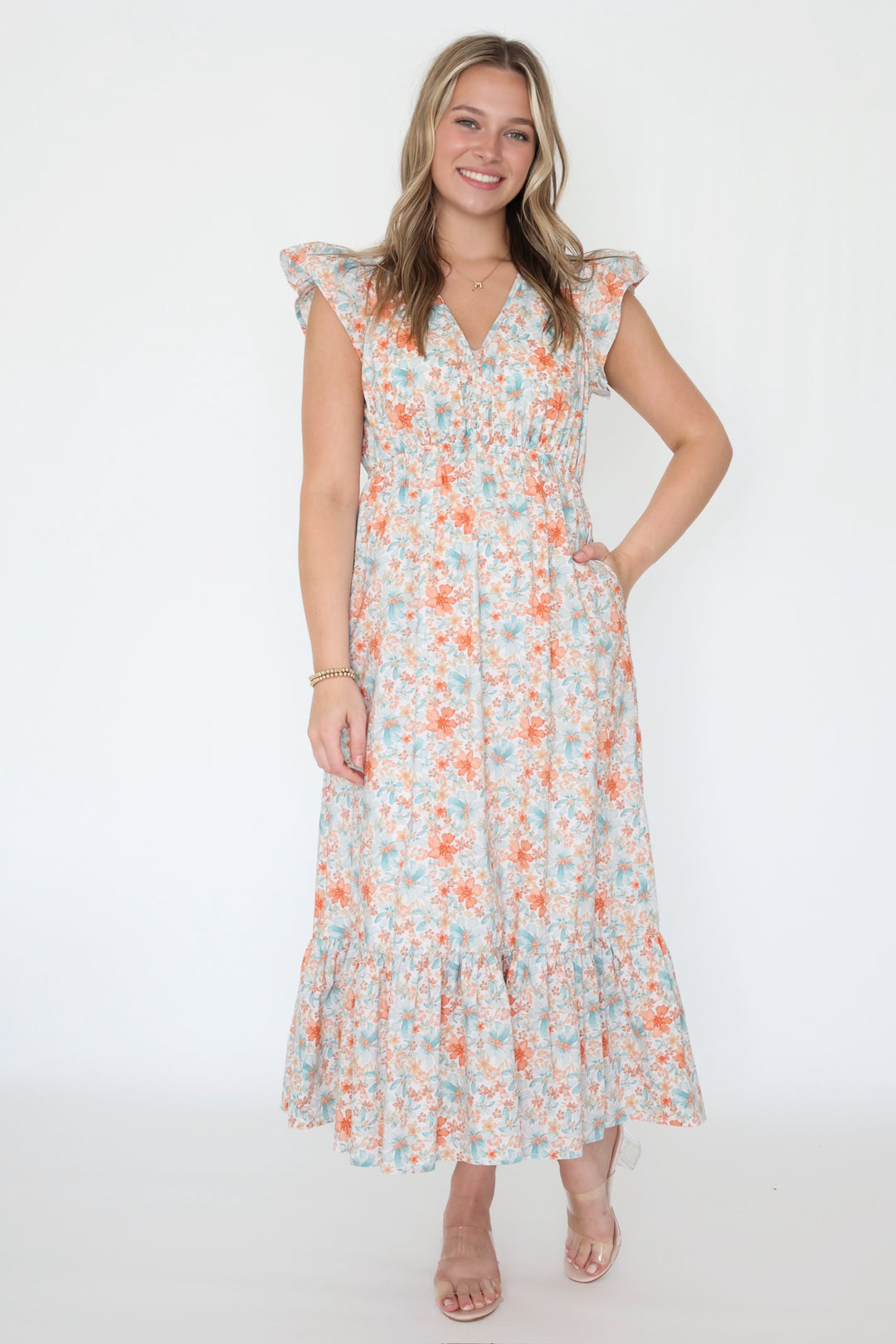 Water Color Midi Dress (FINAL SALE)