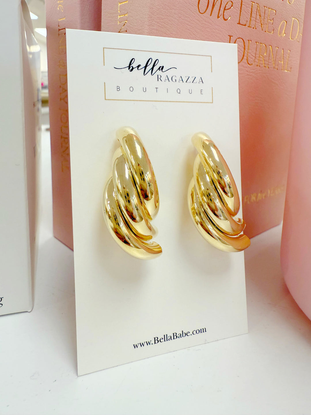 Lindsey Textured Hoops