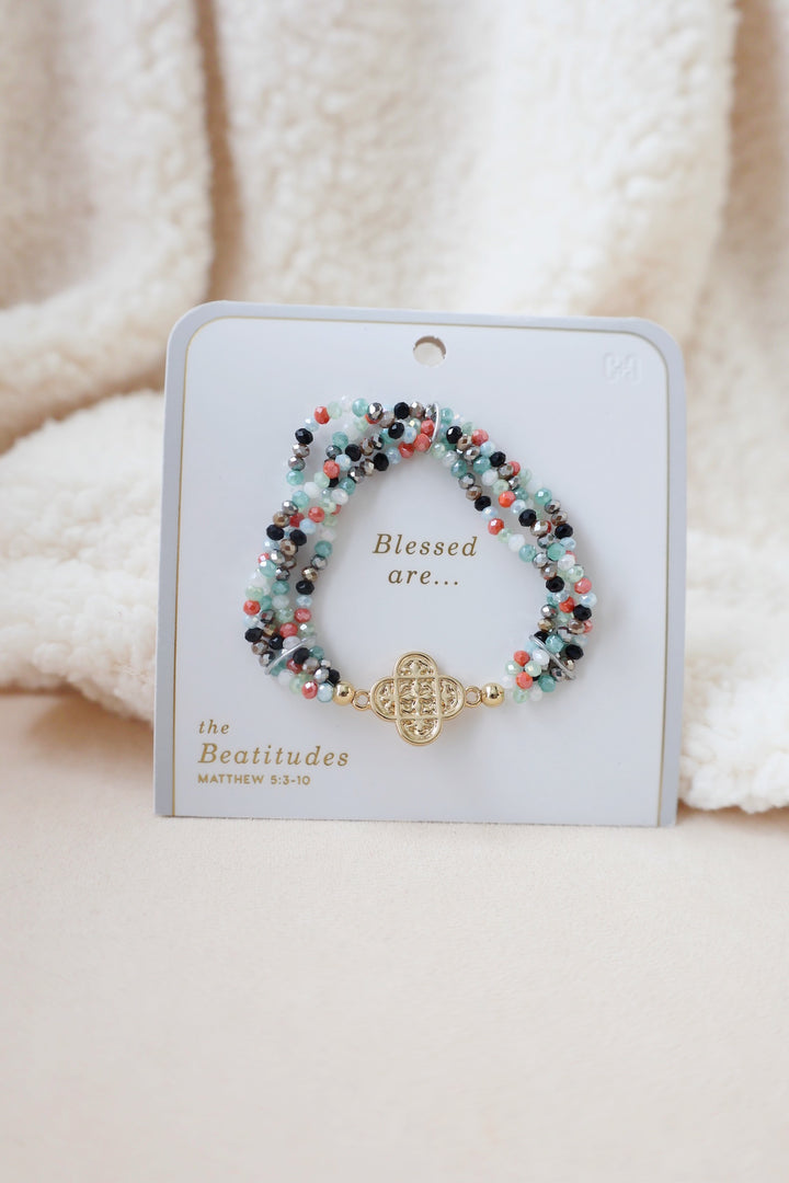 Beatitudes Gather Cross Bracelet