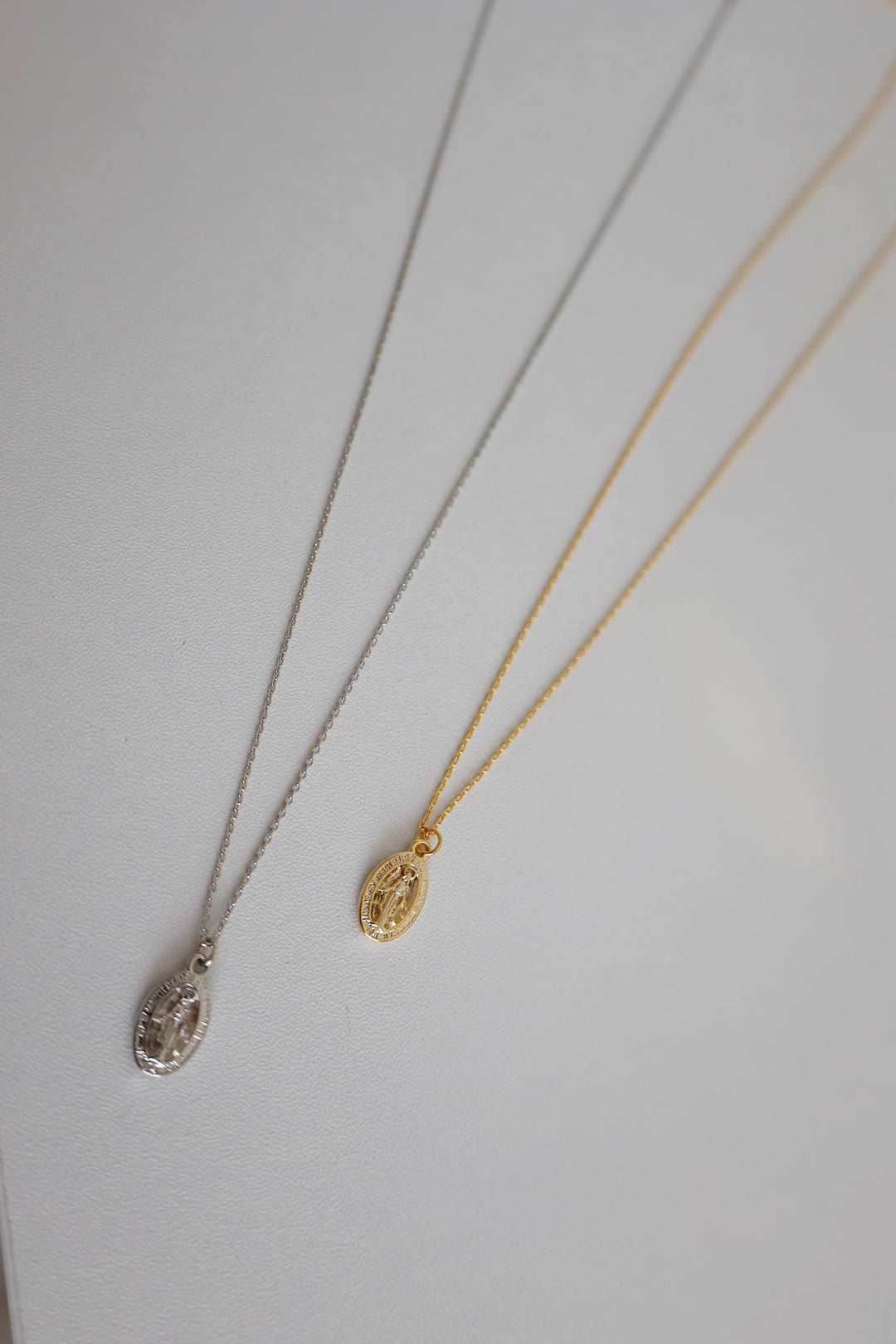 Mary Coin Charm Necklace
