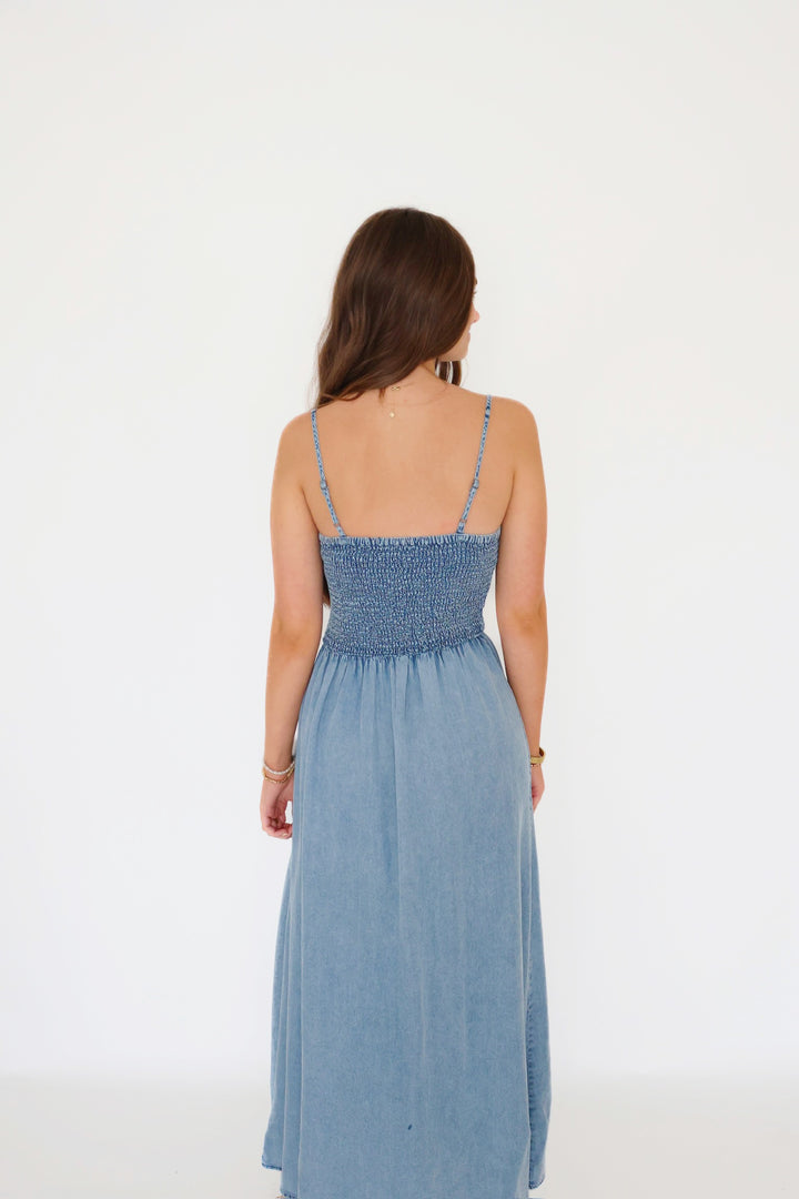 Bayside Chambray Midi Dress