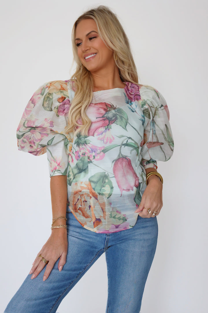 Catalina Floral Blouse (FINAL SALE)
