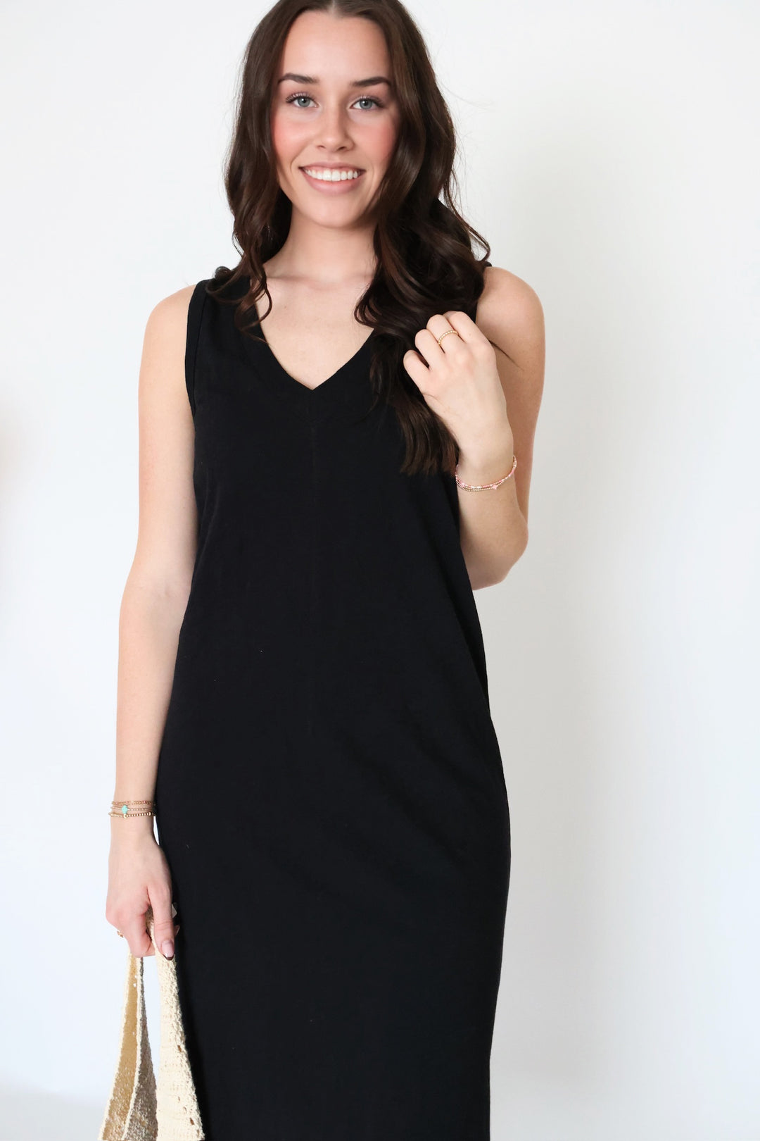 Palisades Midi Dress - Black(final sale)