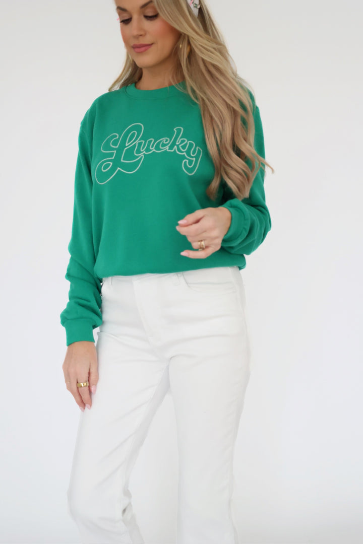 Lucky Sweatshirt - Lucky Green (final sale)