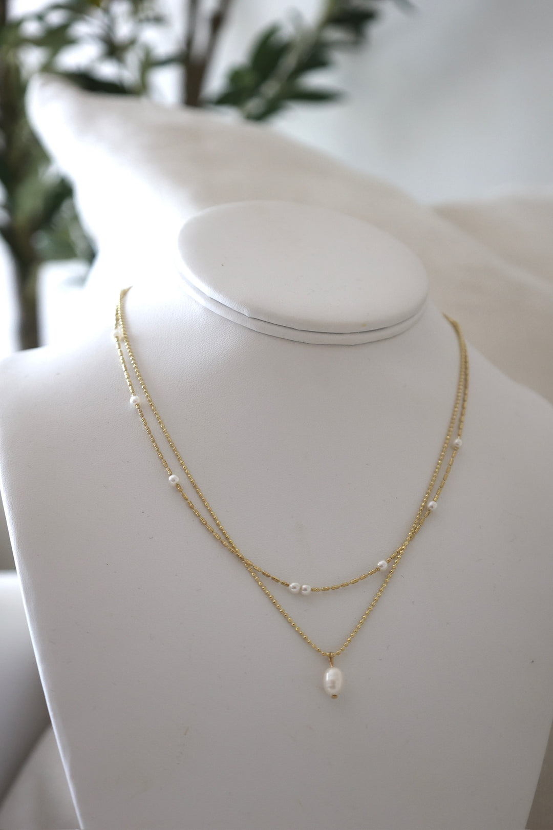 Ava Pearl Layered Necklace