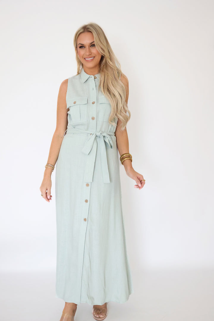 Britton Belted Midi Dress (FINAL SALE)