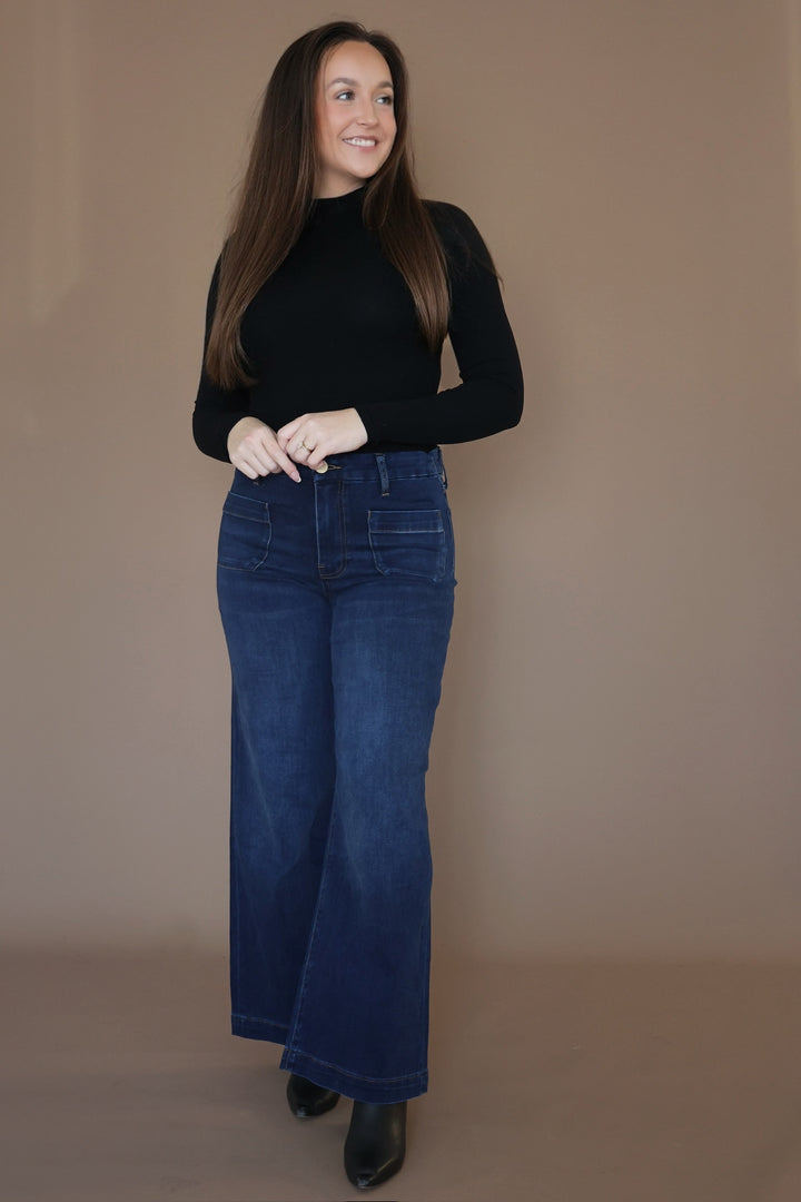 Meg Wide Leg Jeans- Contentment