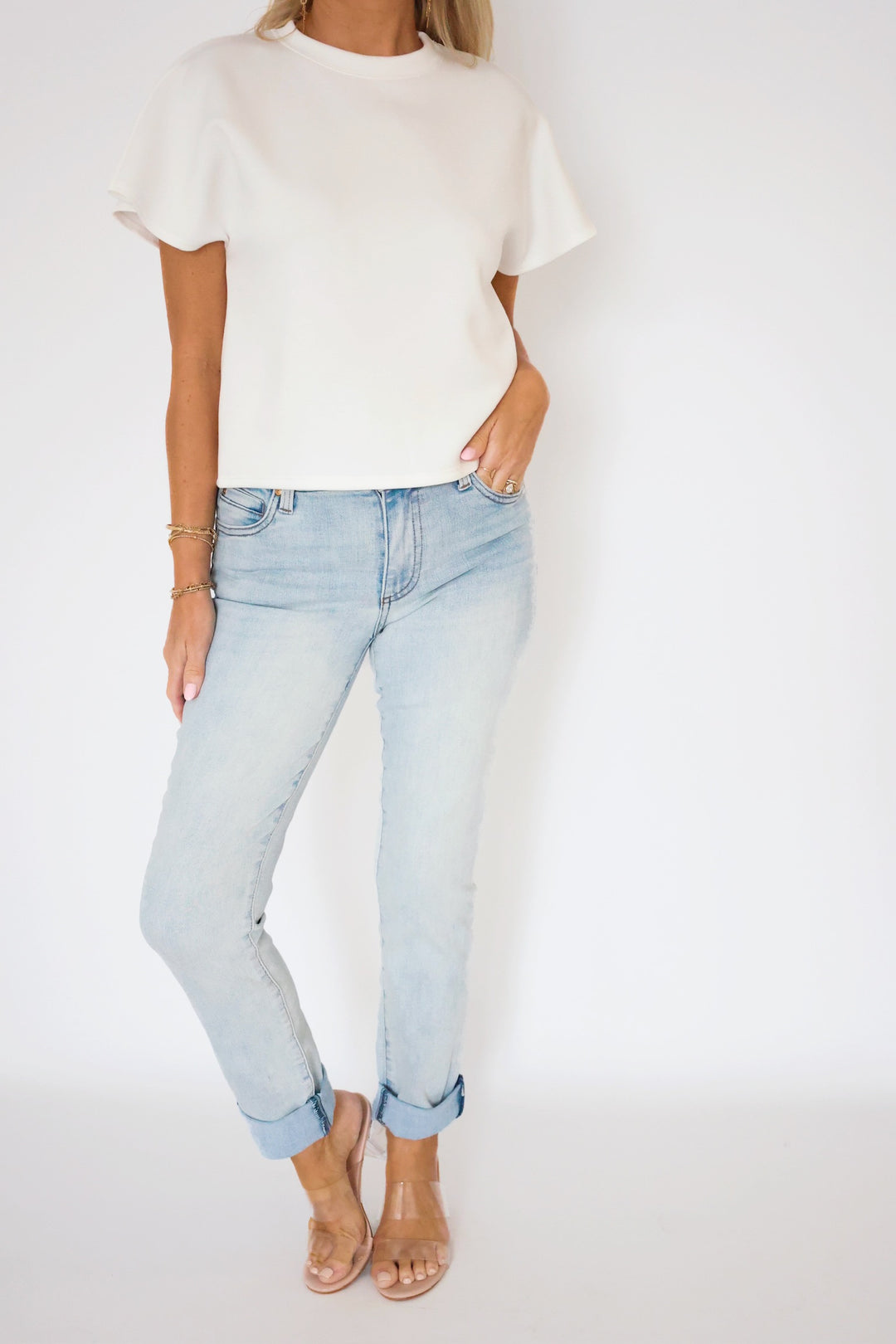 Catherin Boyfriend Jean - Light Base