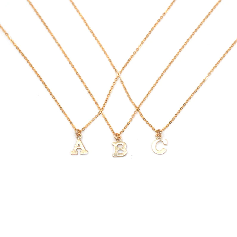 Letter Necklace- Gold Filled (FINAL SALE)
