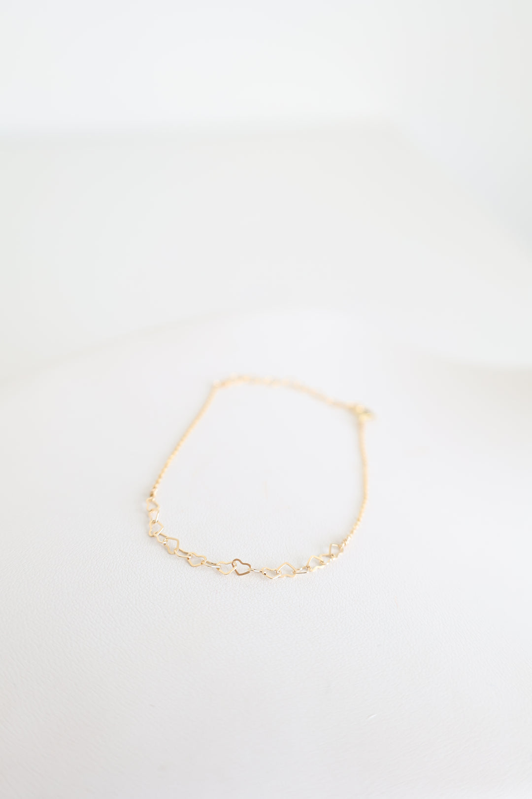 Heart Chain Bracelet - Gold Filled
