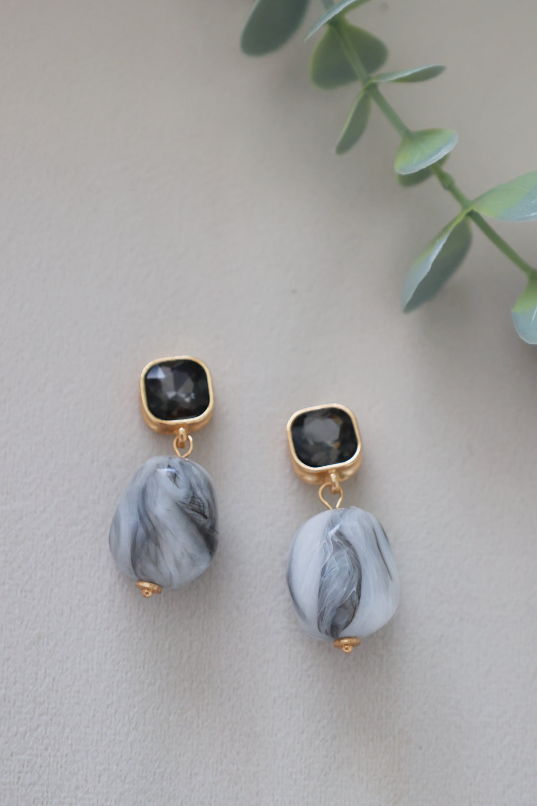 Natural Beauty Stone Earrings
