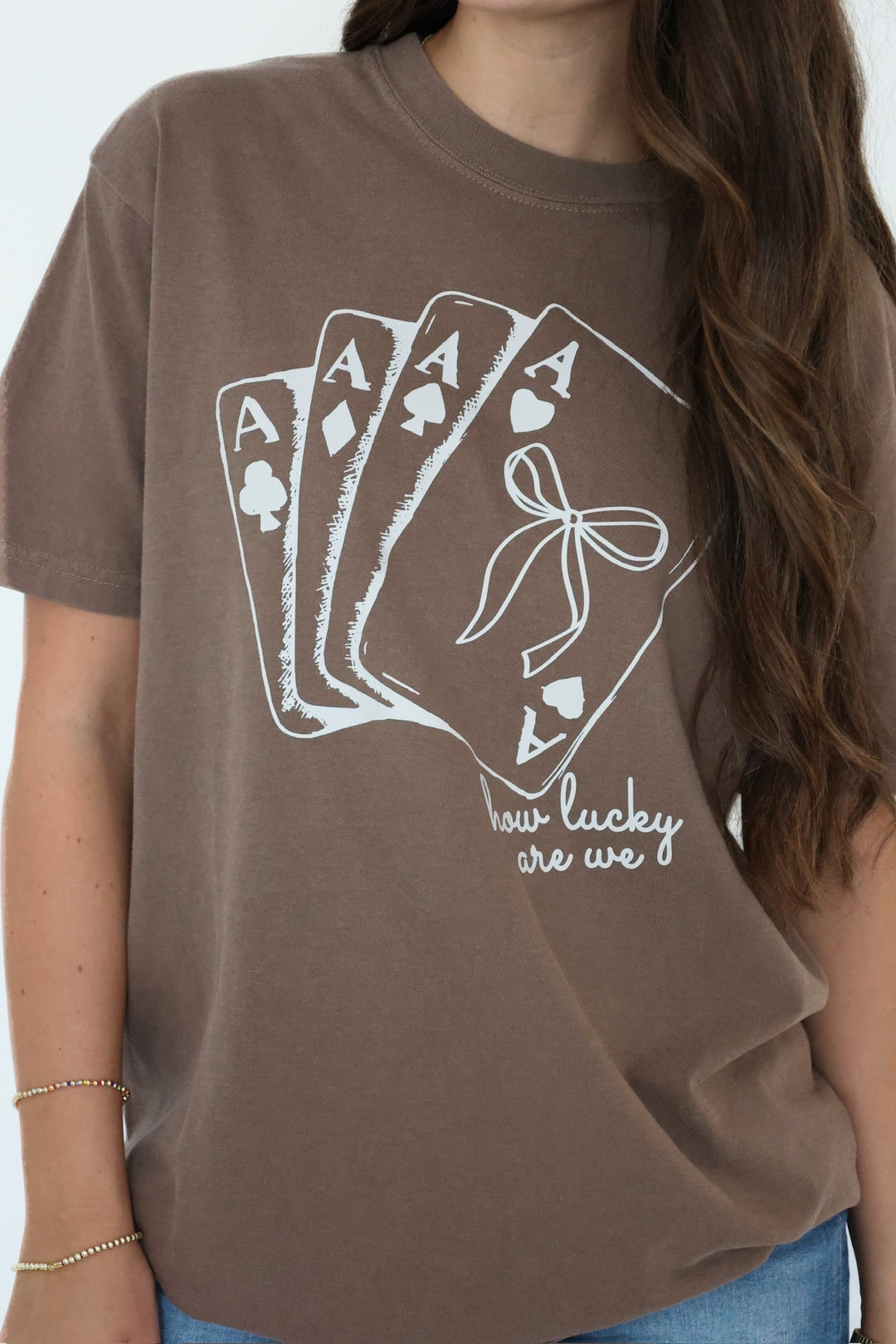 How Lucky Are We Tee- Final Sale
