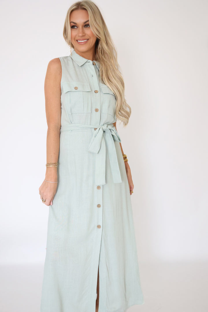 Britton Belted Midi Dress (FINAL SALE)