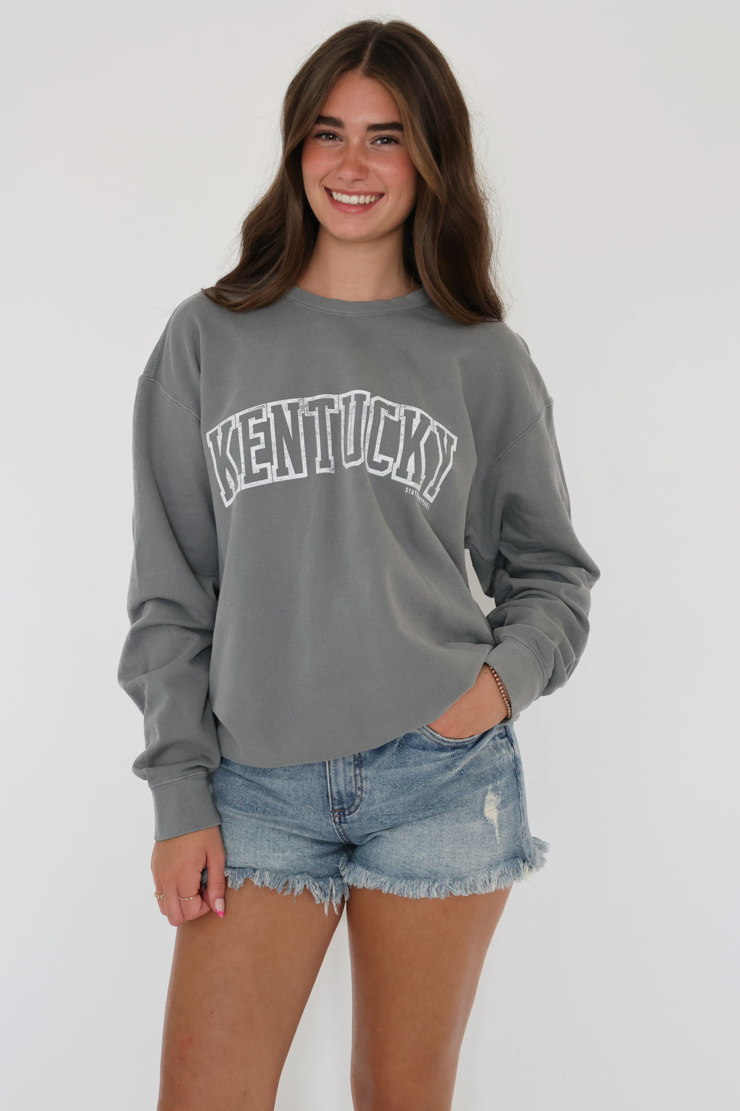 Kentucky Color Sweatshirt- Grey