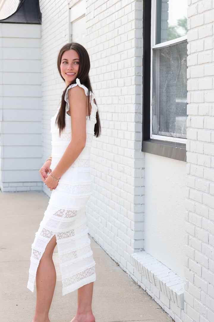 Bay Breeze Lace Midi Dress (FINAL SALE)