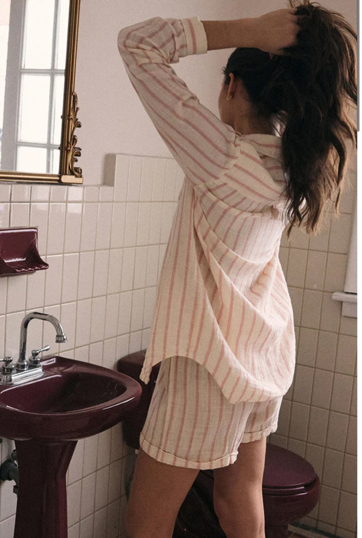 Morning Stripe Short - Bone (FINAL SALE)